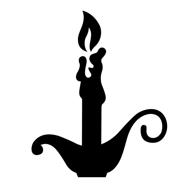 老式点燃的烛台上的烛台支架图片下载