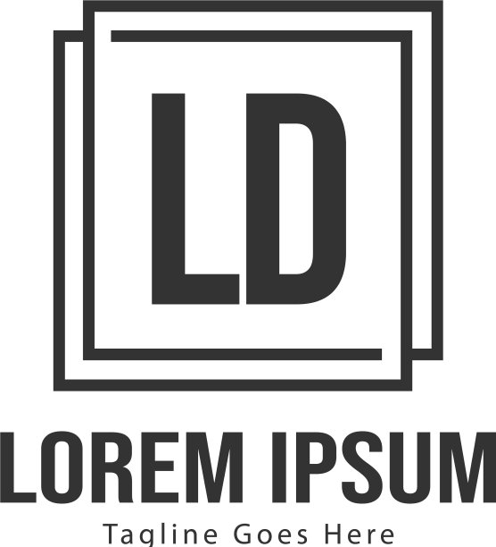 初始的ld标志模板与现代框架图片下载