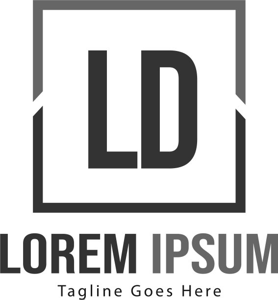 初始的ld标志模板与现代框架图片下载