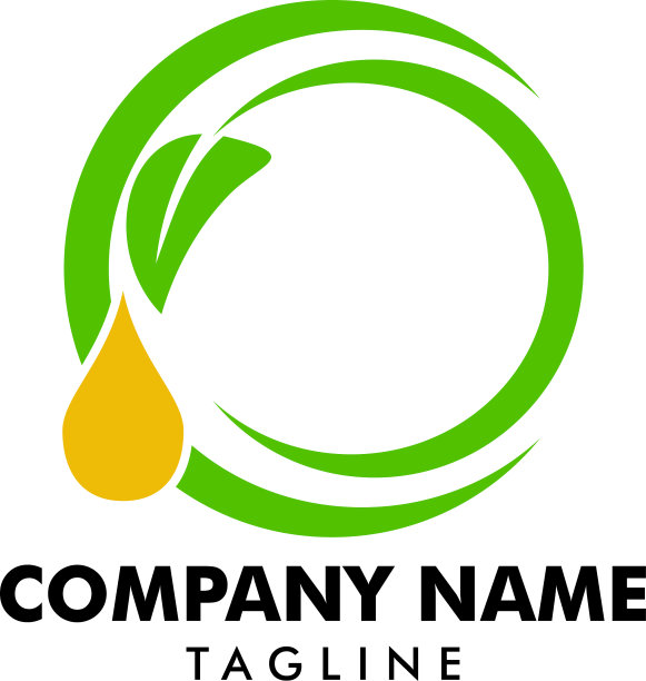 精油标志设计天然油与新鲜图片下载