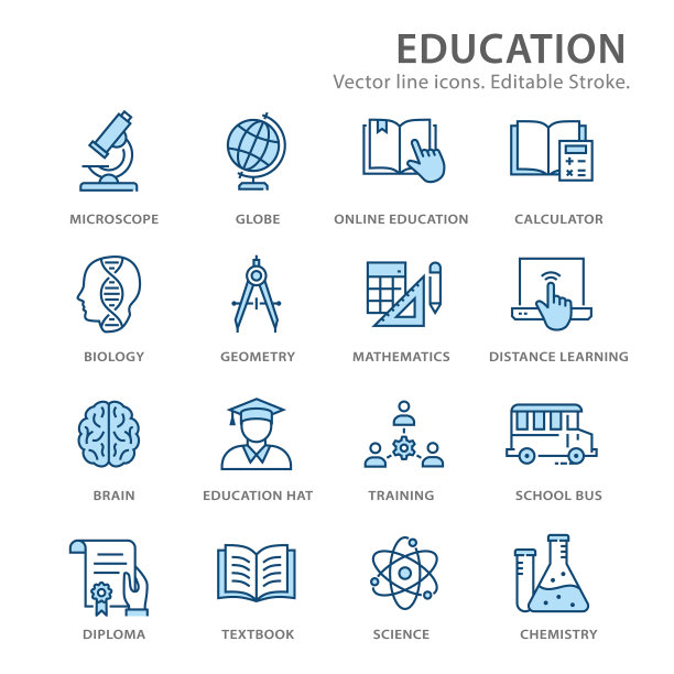 教育图标设置直线图片下载