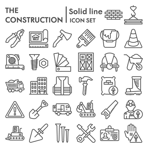 施工线图标设置维修符号图片下载