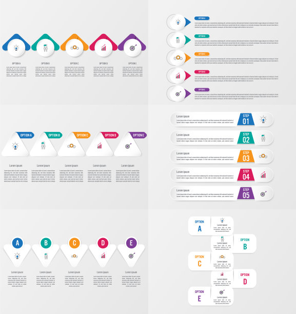 使用选项设置信息图元素模板图片下载