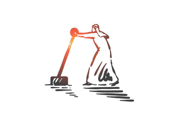 商业计划执行概念草图手绘图片下载