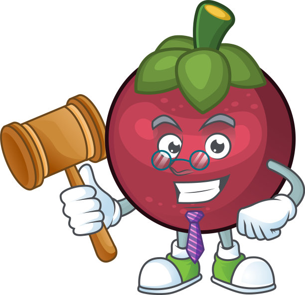 判定卡通山竹孤立上白图片下载