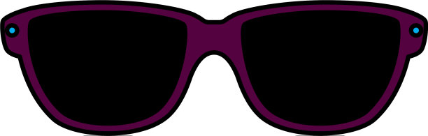 夏日太阳镜配件图标图片下载