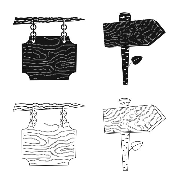 原始和森林标志图片下载