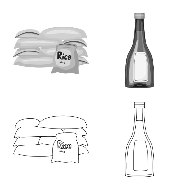 设计作物和生态标志集图片下载