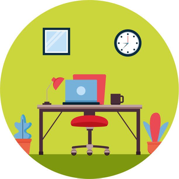 工作场所办公家具图片下载