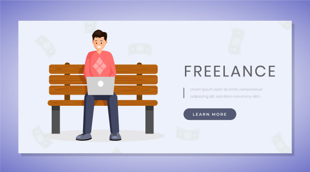 自由职业的工作登陆页面模板远程图片下载