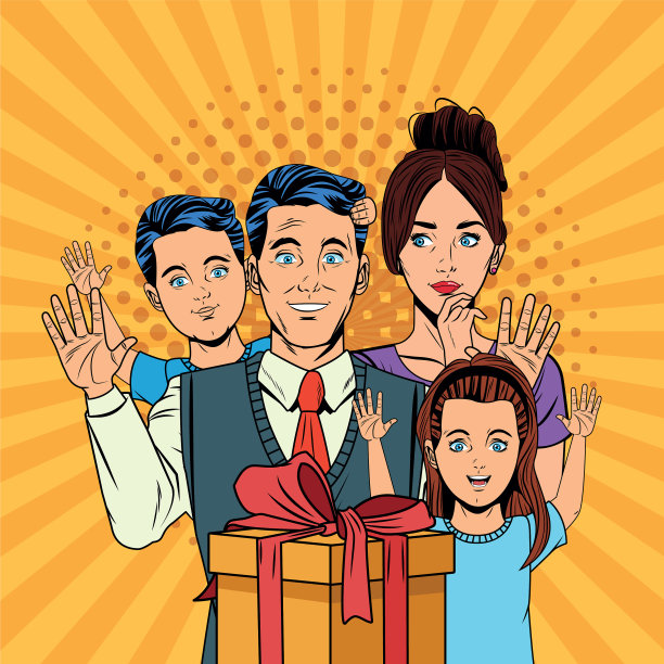 父亲节流行艺术漫画图片下载