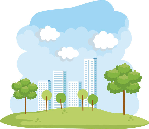 森林景观与建筑景观图片下载