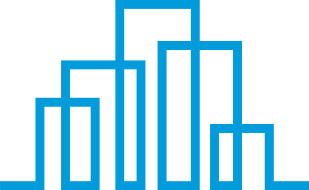 现代线条艺术城市标志模板城市天际线图片下载