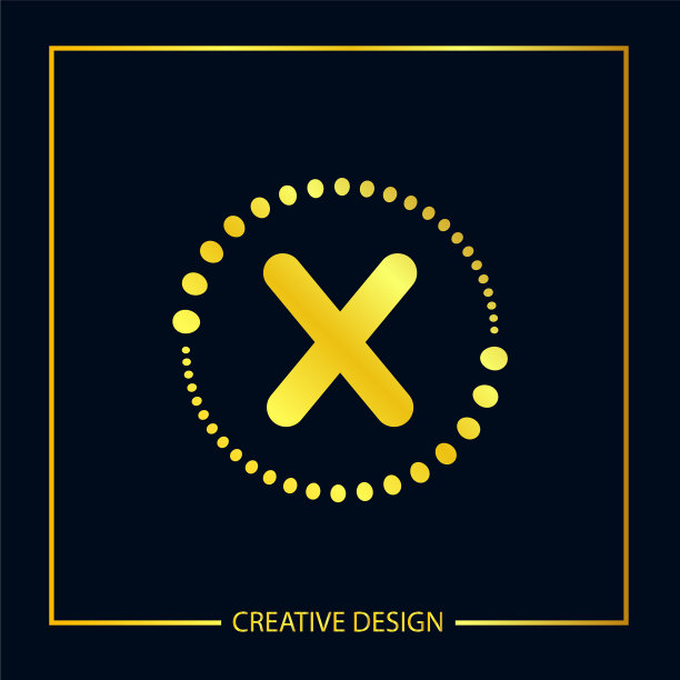 字母X logo模板设计图片下载