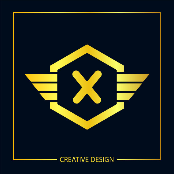 字母X logo模板设计图片下载