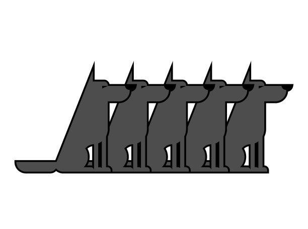 狼成群的森林捕食野兽图片下载