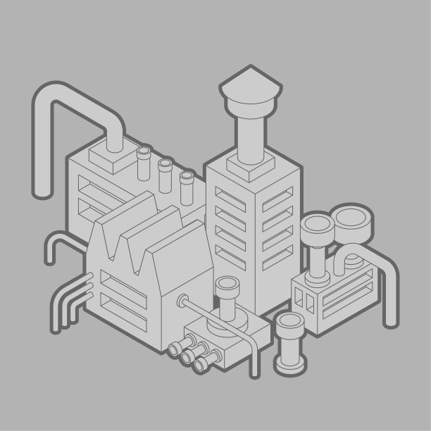 工厂工业等距工厂隔离pop图片下载