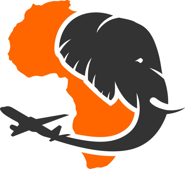 非洲的大象旅游标志图片下载