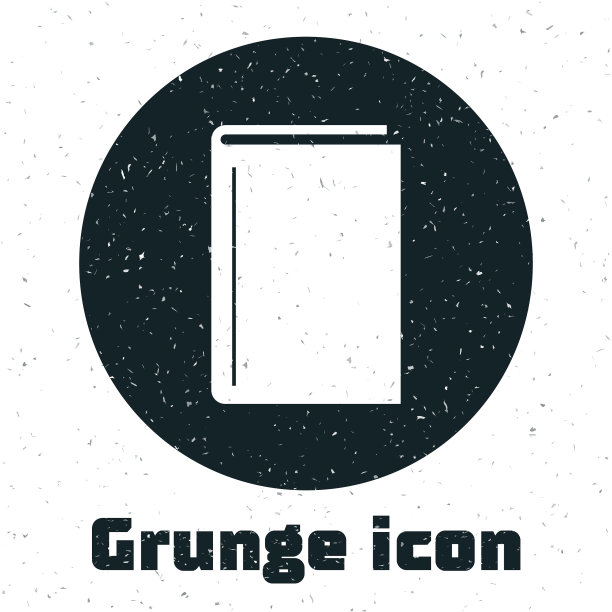 垃圾摇滚书图标孤立的白色背景图片下载