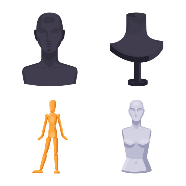 设计人体模型和时尚标志图片下载