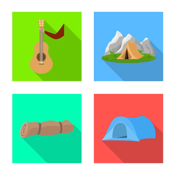 设计旅游和远足图标图片下载