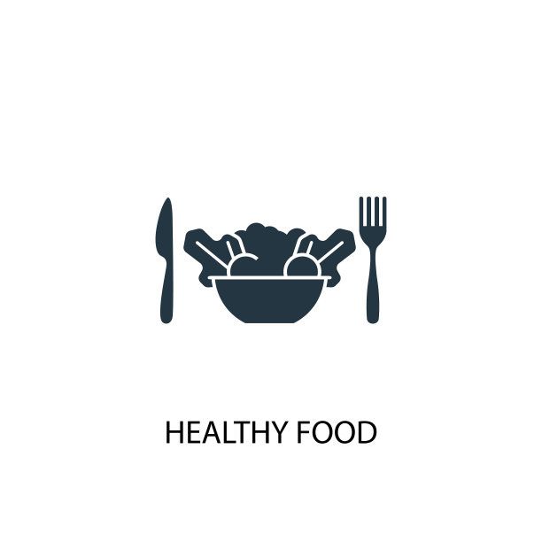 健康食品图标简单的元素图片下载