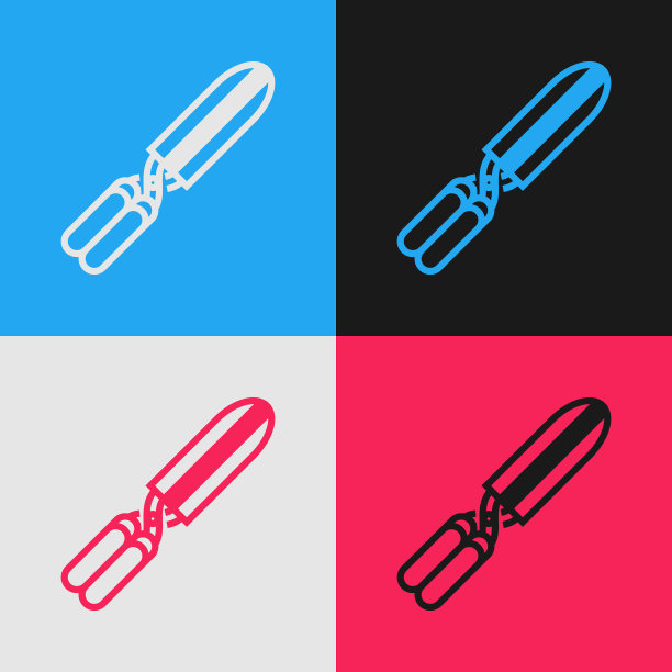 色线园艺手工剪刀图片下载