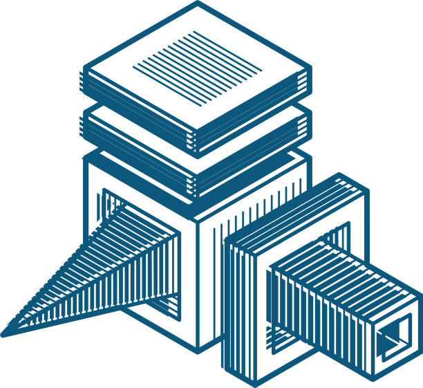 抽象几何形式三维多边形形状图片下载