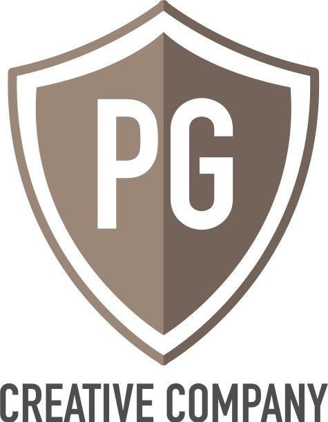 首字母pg盾设计loco概念图片下载