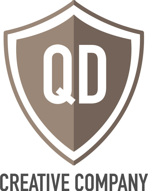 首字母qd屏蔽设计loco概念图片下载