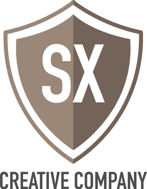 首字母sx屏蔽设计loco概念图片下载