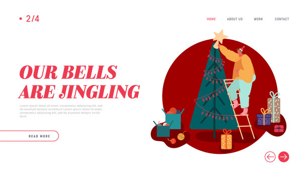 冬季节日圣诞庆祝网站图片下载