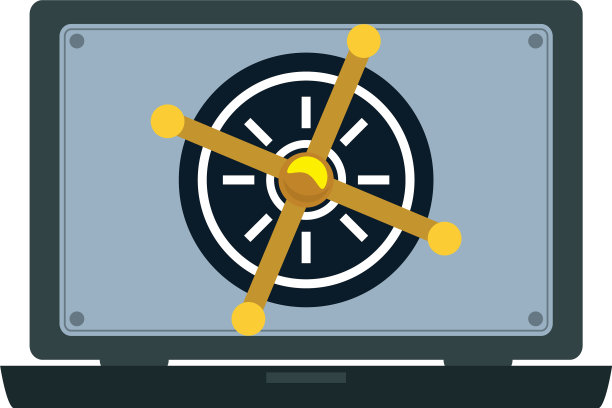 安全形状的笔记本电脑图片下载