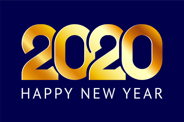 2020年新年贺卡设计图片下载