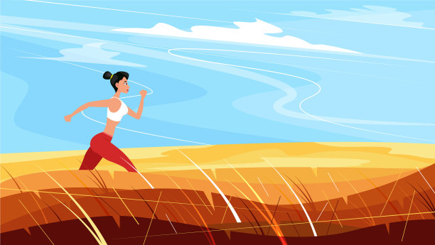 在户外奔跑的强壮的女短跑运动员图片下载