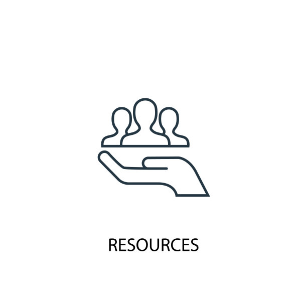 资源概念线图标简单元素图片下载