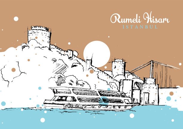 画素描rumeli hisari图片下载