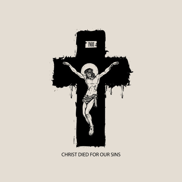 耶稣基督被钉死在十字架上图片下载