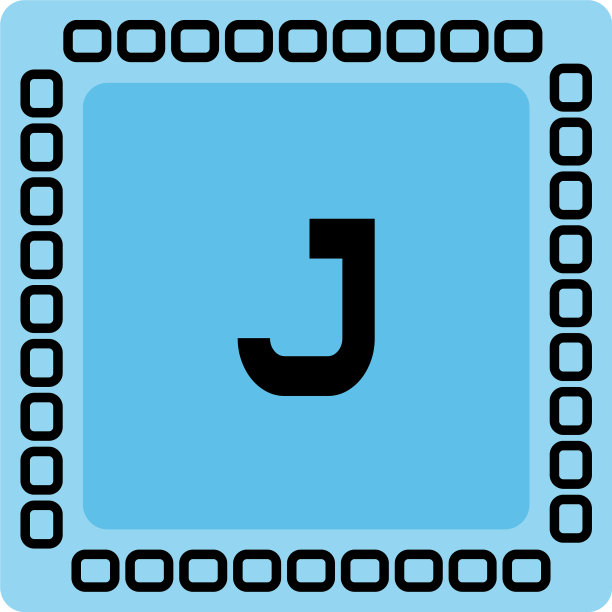 J字母logo模板设计图片下载