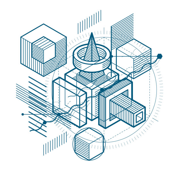 等距线的抽象背景图片下载