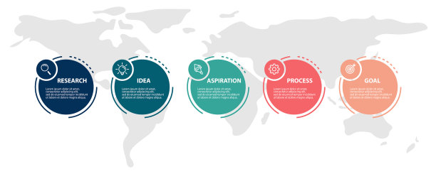 信息图表标签设计模板与图标和图片下载