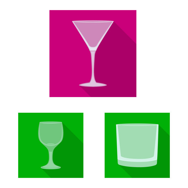 隔离对象饮料和餐厅图标设置图片下载