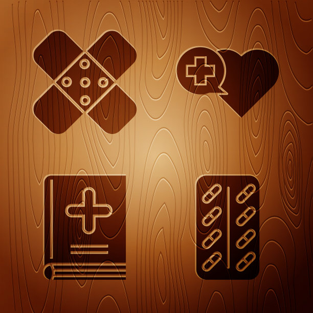 药丸在水泡包装交叉绷带石膏图片下载