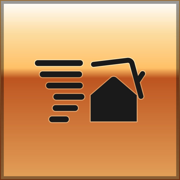 黑色龙卷风破坏房屋旋涡图片下载