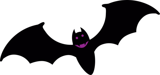蝙蝠飞行万圣节孤立图标图片下载