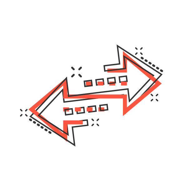 反转箭头符号图标在漫画风格刷新图片下载