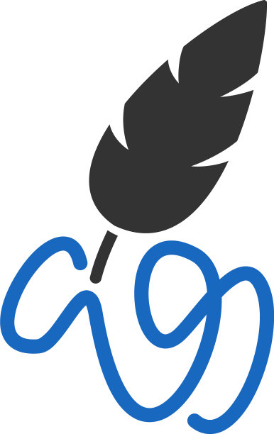 平写羽毛图标图片下载