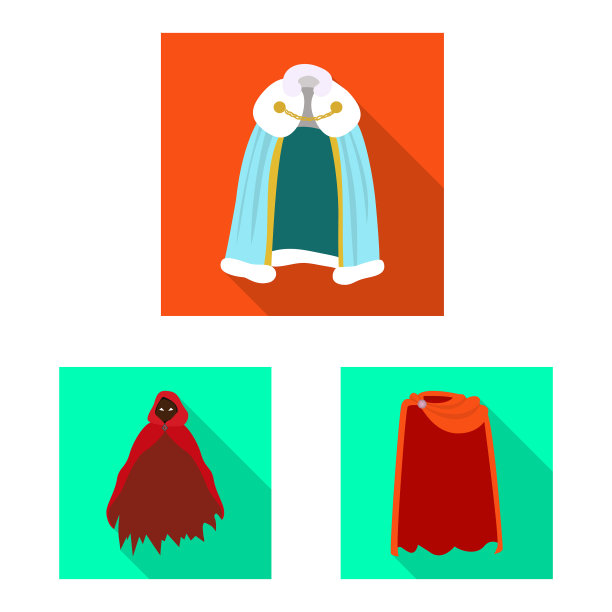 设计材料和服装符号集图片下载