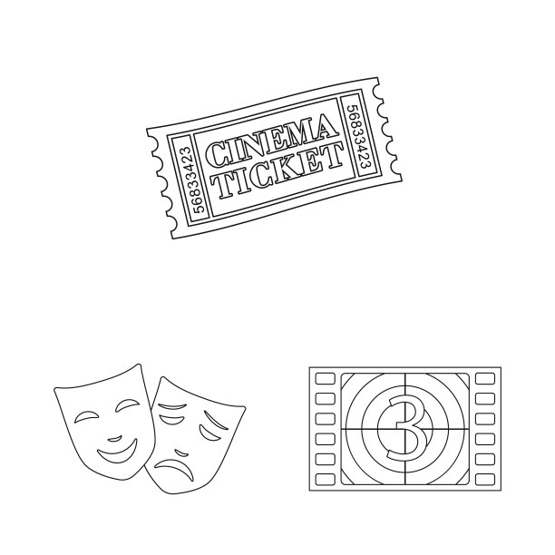 设计电影和工作室标志图片下载