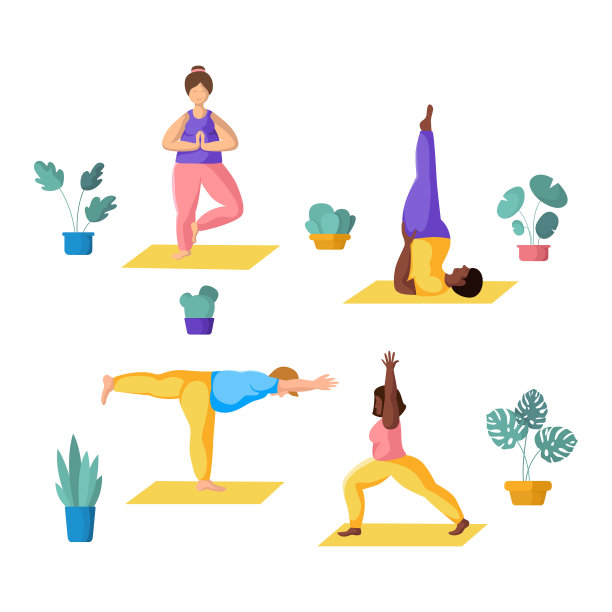 瑜伽不同的人图片下载